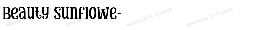 Beauty Sunflowe字体转换
